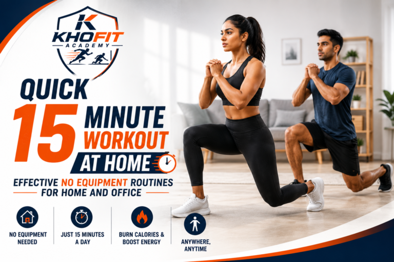 Quick 15 Minute Workout at Home: Effective No Equipment Routines for Home and Office